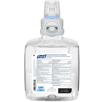 Picture of Purell Advanced Green Certified Foam Hand Sanitizer Refill For CS8 Touch-Free Hand Sanitizer Dispensers, Unscented, 40.6 Oz, Case Of 2 Refills