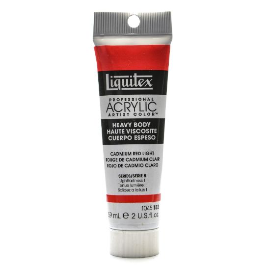 Picture of Liquitex Heavy Body Professional Artist Acrylic Colors, 2 Oz, Cadmium Red Light