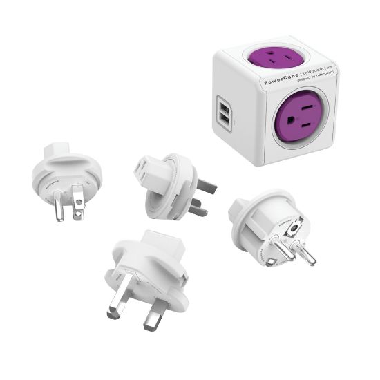 Picture of Allocacoc PowerCube ReWirable USB, Purple