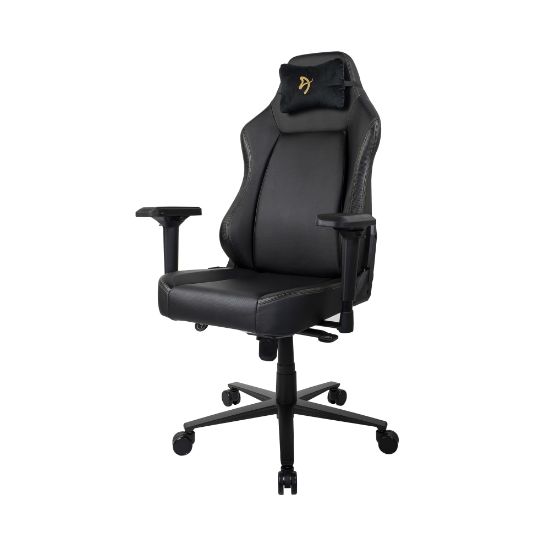 Picture of Arozzi Primo Ergonomic Faux Leather High-Back Gaming Chair, Black/Gold