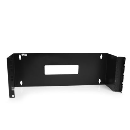 Picture of StarTech.com 4U 19in Hinged Wallmounting Bracket for Patch Panel - Wall-mount a patch panel or network switch while providing hinged access to the back of the device(s) 8 kg (17 lbs) weight capacity - 4U hinged network panel - Shallow 4U rack