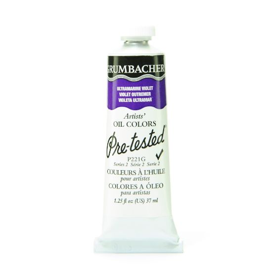 Picture of Grumbacher P221 Pre-Tested Artists Oil Colors, 1.25 Oz, Ultramarine Violet, Pack Of 2