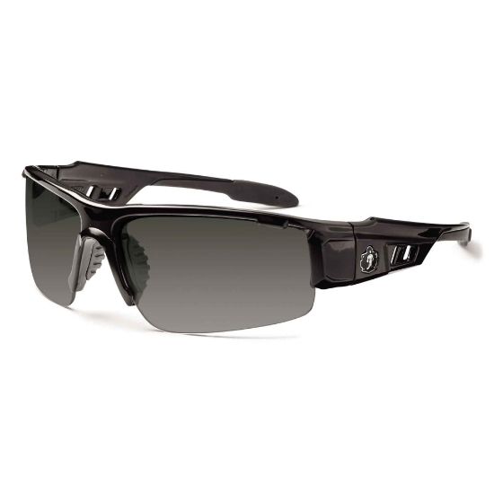 Picture of Ergodyne Skullerz Safety Glasses, Dagr, Polarized, Black Frame, Smoke Lens