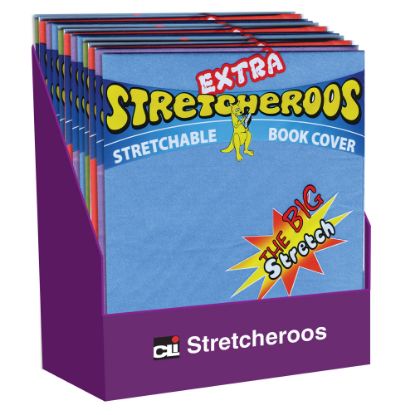 Picture of Charles Leonard Extra Stretcheroos Bookcovers, Assorted Colors, Set Of 36 Bookcovers