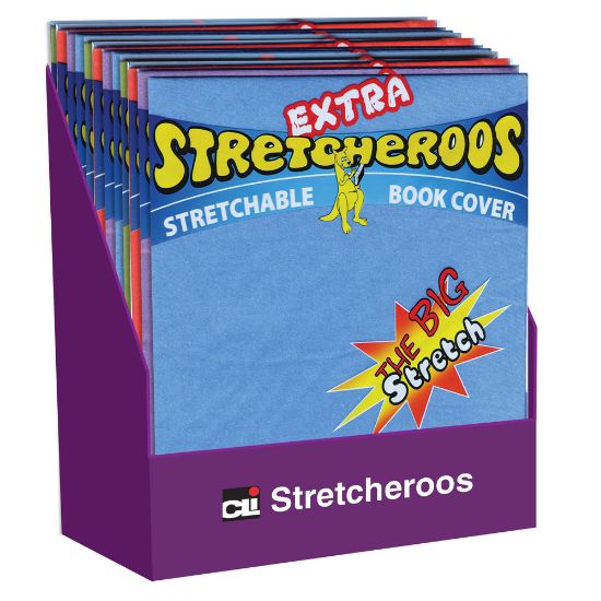 Picture of Charles Leonard Extra Stretcheroos Bookcovers, Assorted Colors, Set Of 36 Bookcovers