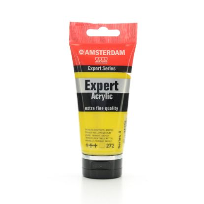 Picture of Amsterdam Expert Acrylic Paint Tubes, 75 mL, Transparent Yellow Medium, Pack Of 2