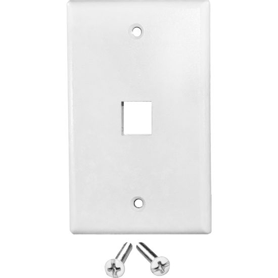 Picture of Weltron Faceplate - 1 x Socket(s) - 1-gang - White