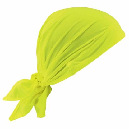 Picture of Ergodyne Chill-Its 6710CT Evaporative Cooling Triangle Hats With Cooling Towels, Lime, Pack Of 6 Hats