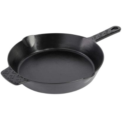 Picture of Spice by Tia Mowry Savory Saffron Pre-Seasoned Cast Iron Skillet, 10in, Black