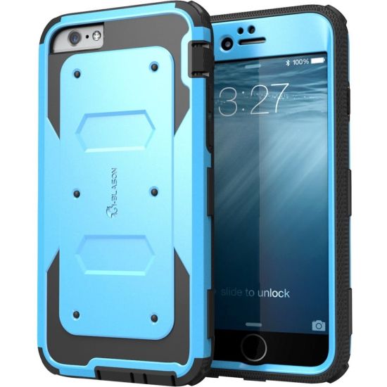 Picture of i-Blason iPhone 6S & 6 Armorbox Dual Layer Full Body Protective Case - For Apple iPhone 6, iPhone 6s Smartphone - Blue - Shock Absorbing, Impact Absorbing, Stress Resistant, Drop Resistant - Polycarbonate, Thermoplastic Polyurethane (TPU)