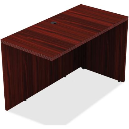 Picture of Lorell Chateau 42inW Reverse Desk Return, Mahogany