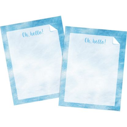 Picture of Barker Creek Designer Computer Paper, 8-1/2in x 11in, Blue Tie-Dye, 50 Sheets Per Pack, Set Of 2 Packs