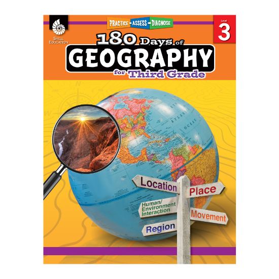 Picture of Shell Education 180 Days Of Geography, Grade 3