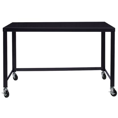 Picture of Lorell Steel Mobile Series Workstation, 29-1/2inH x 48inW x 23inD, Black