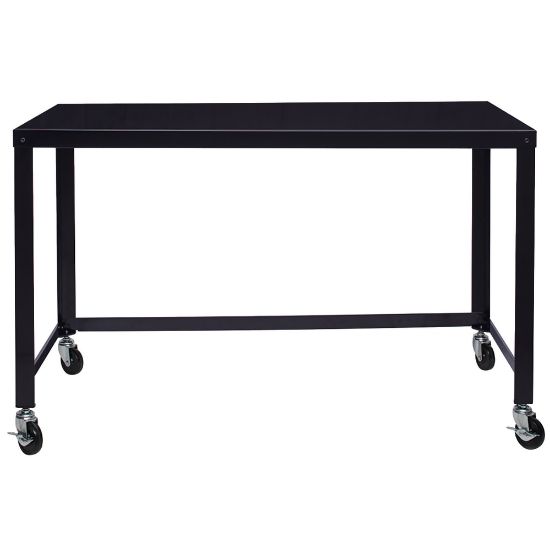 Picture of Lorell Steel Mobile Series Workstation, 29-1/2inH x 48inW x 23inD, Black