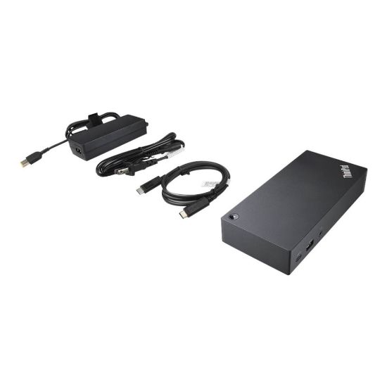 Picture of Lenovo ThinkPad USB-C Dock - Docking station - USB-C - VGA - 1GbE - 90 Watt