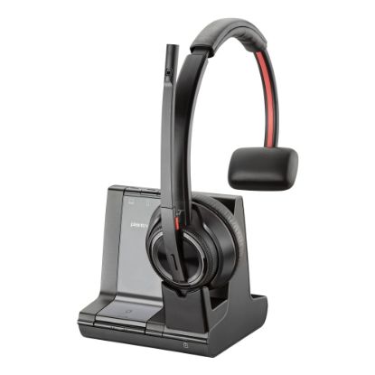 Picture of Poly Savi 8200 Series W8210-M - Microsoft - headset - on-ear - DECT 6.0 / Bluetooth - wireless - active noise canceling - Certified for Microsoft Teams