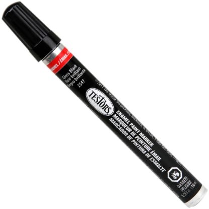 Picture of Testors Enamel Markers, 5-5/8in, Black, Pack Of 12 Markers