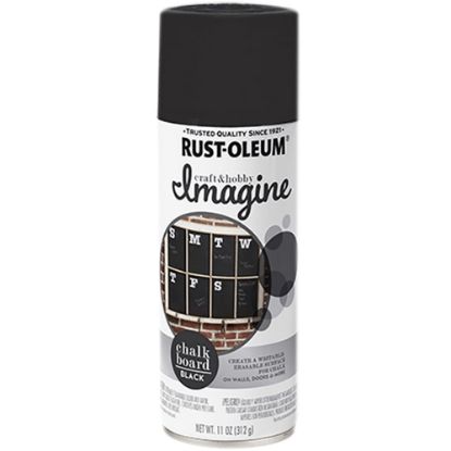 Picture of Rust-Oleum Imagine Craft and Hobby Spray Paint, 10 Oz, Chalkboard, Pack Of 4 Cans