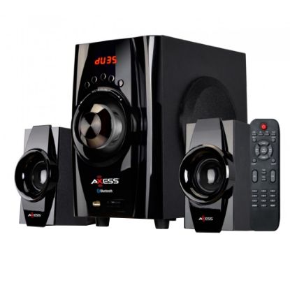 Picture of Axess Bluetooth Mini 2.1 Channel 995115729M  20-Watt Home Theater Speaker System, Black