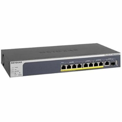 Picture of Netgear MS510TXPP Ethernet Switch - 9 Ports - Manageable - 2 Layer Supported - Modular - Twisted Pair, Optical Fiber - Rack-mountable, Desktop - Lifetime Limited Warranty