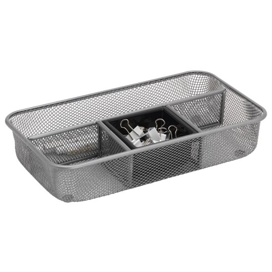 Picture of Office Depot Brand Mesh Drawer Organizer, Silver