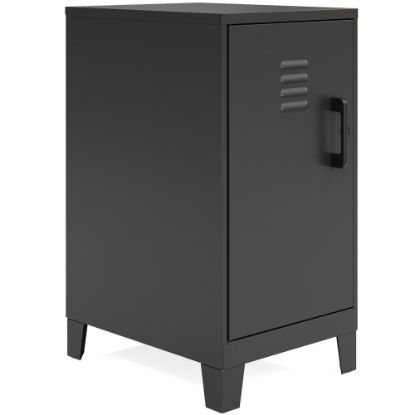 Picture of NuSparc Personal Locker - 2 Shelve(s) - for Office, Home, Sport Equipments, Toy, Game, Classroom, Playroom, Basement, Garage - Overall Size 27.5in x 14.2in x 18in - Black - Steel - TAA Compliant