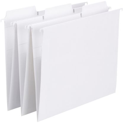 Picture of Smead FasTab Hanging File Folders, Letter Size, White, Box Of 20 Folders