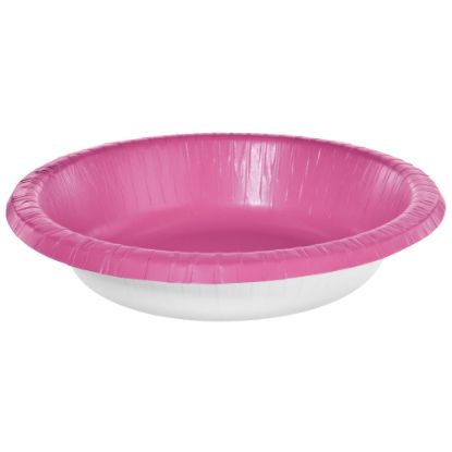 Picture of Amscan Paper Bowls, 20 Oz, Bright Pink, 20 Bowls Per Box, Case Of 5 Boxes