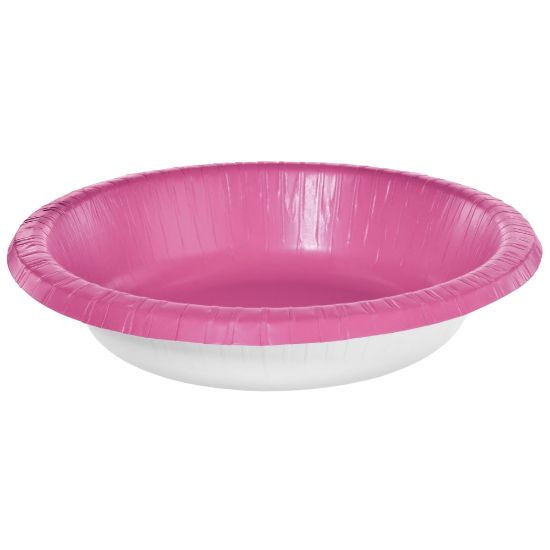 Picture of Amscan Paper Bowls, 20 Oz, Bright Pink, 20 Bowls Per Box, Case Of 5 Boxes