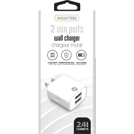 Picture of iEssentials AC Adapter - 5 V DC/2.40 A Output - White