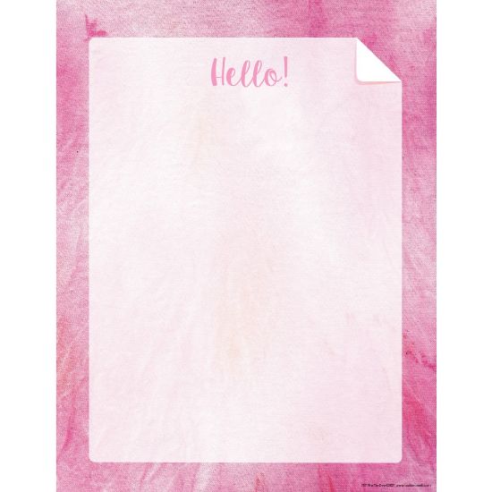 Picture of Barker Creek Designer Computer Paper, 8-1/2in x 11in, Pink Tie-Dye, Pack Of 50 Sheets