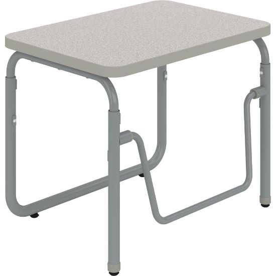 Picture of Safco AlphaBetter 2.0 Height-Adjustable Sit/Stand 28inW Student Desk With Pendulum Bar, Pebble Gray