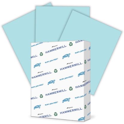 Picture of Hammermill Colors Color Multi-Use Printer & Copy Paper, 1 Ream, Blue, Letter (8.5in x 11in), 500 Sheets Per Ream, 24 Lb