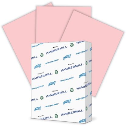 Picture of Hammermill Colors Color Multi-Use Printer & Copy Paper, 1 Ream, Pink, Letter (8.5in x 11in), 500 Sheets Per Ream, 24 Lb, 100 Brightness, 30% Recycled