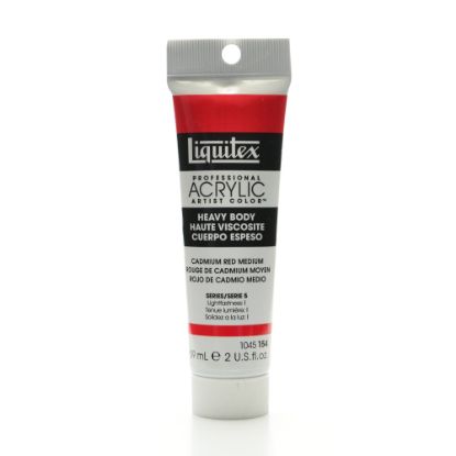 Picture of Liquitex Heavy Body Professional Artist Acrylic Colors, 2 Oz, Cadmium Red Medium