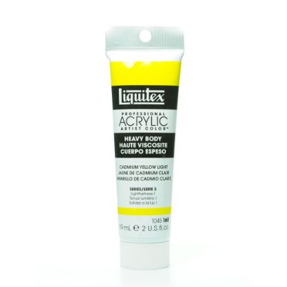 Picture of Liquitex Heavy Body Professional Artist Acrylic Colors, 2 Oz, Cadmium Yellow Light, Pack Of 2