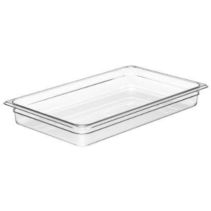 Picture of Cambro Camwear GN 1/1 Size 2in Food Pans, 2inH x 12-3/4inW x 20-7/8inD, Clear, Set Of 6 Pans