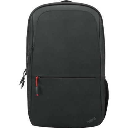 Picture of Lenovo Essential Carrying Case (Backpack) for 16in Lenovo Notebook - Black - Polyester, Polyethylene Terephthalate (PET) Exterior Material - Shoulder Strap - 18.3in Height x 11.4in Width x 4.3in Depth