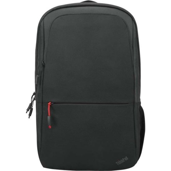 Picture of Lenovo Essential Carrying Case (Backpack) for 16in Lenovo Notebook - Black - Polyester, Polyethylene Terephthalate (PET) Exterior Material - Shoulder Strap - 18.3in Height x 11.4in Width x 4.3in Depth