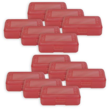 Picture of Romanoff Products Pencil Boxes, 8 1/2inH x 5 1/2inW x 2 1/2inD, Strawberry, Pack Of 12