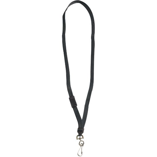 Picture of Partners Brand Breakaway Lanyards, 38in, Black, Case Of 24