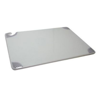 Picture of San Jamar Saf-T-Grip Cutting Board, 1/2inH x 18inW x 24inD, White