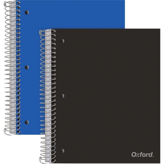 Picture of TOPS Wire-Bound Notebooks, 5 Subjects, Wide Ruled, 200 Sheets, Assorted, Pack Of 2