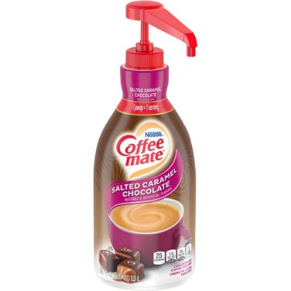 Picture of Nestle Coffee-mate Liquid Creamer Pump Bottle, Salted Caramel, 50.7 Fl Oz