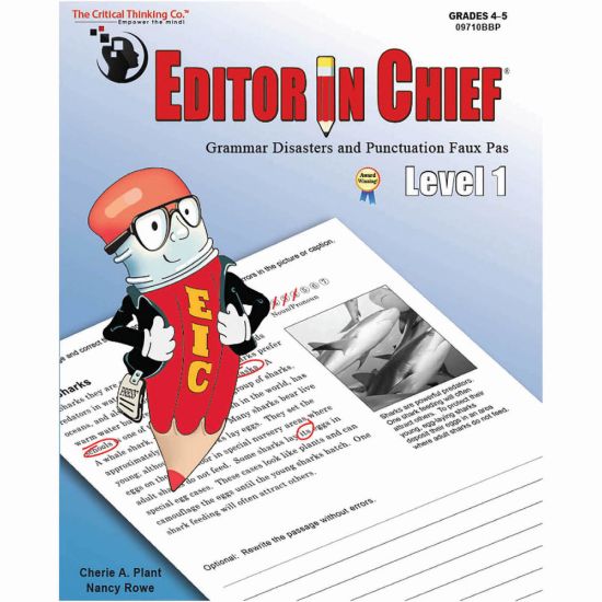 Picture of The Critical Thinking Co. Editor In Chief Level 1 Workbook, Grades 4-5