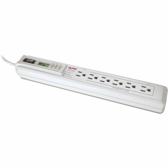 Picture of APC SurgeArrest Essential 6-Outlet Surge Strip, 3ft Cord, White, P6GC