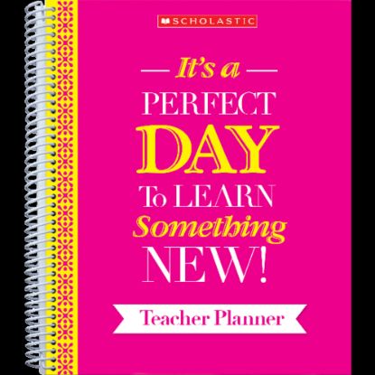 Picture of Scholastic Teacher Inspiration Weekly/Monthly Planner, 9in x 11in, Pink, July to June