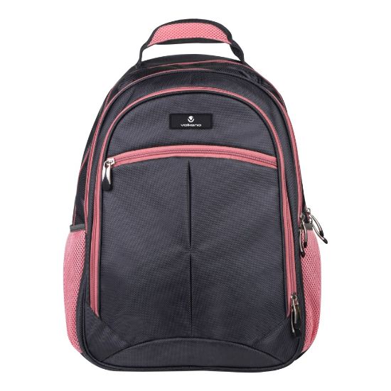 Picture of Volkano Orthopedic Backpack With 15.6in Laptop Compartment, Gray/Pink