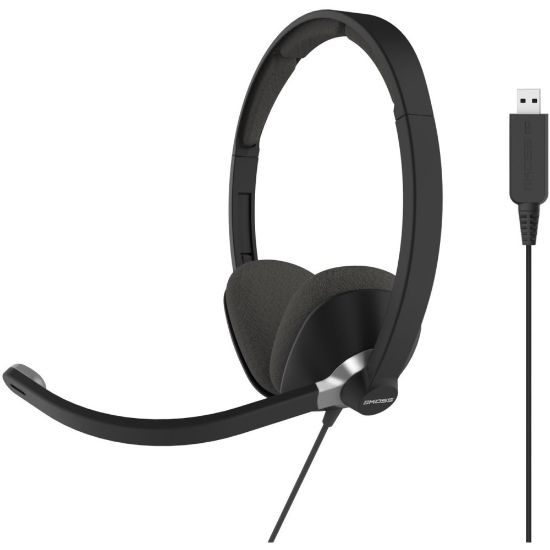 Picture of Koss CS300-USB Headsets & Gaming - Stereo - USB - Wired - 20 Hz - 20 kHz - Over-the-head - Binaural - Supra-aural - 8 ft Cable - Electret, Noise Cancelling Microphone